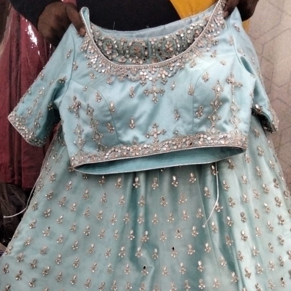 Beautiful Blue Lehenga - Picture 2 of 2